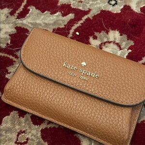 Kate Spade Brown Leather Card Holder